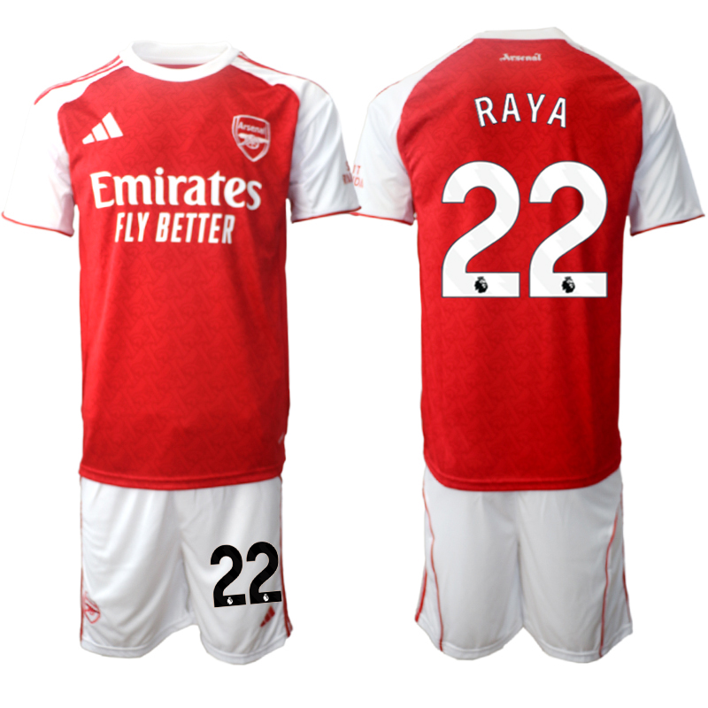 Men 2025-2026 Club Arsenal home red #22 Soccer Jersey 01